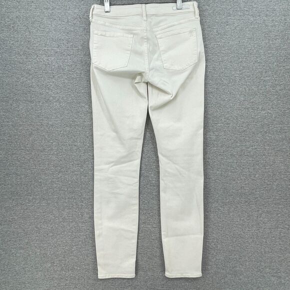 Articles of Society Jeans Womens 28 White Denim Skinny Low Rise 5 Pocket - Picture 4 of 12